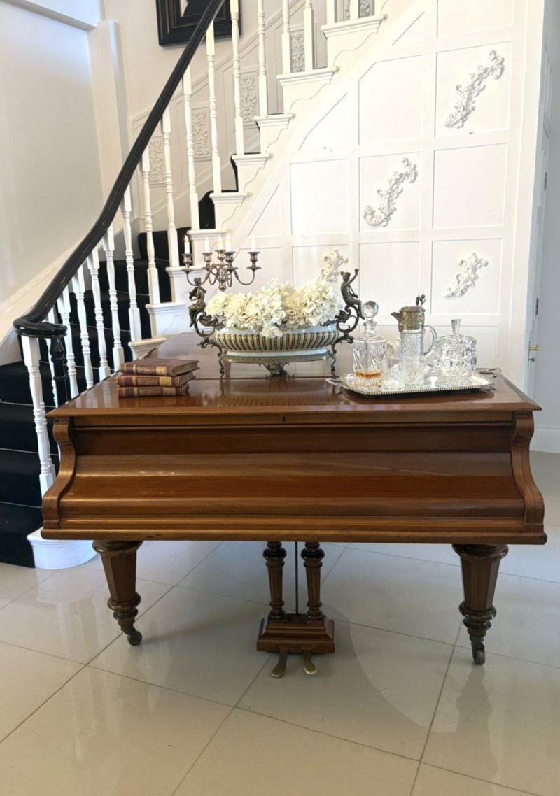 Exceptional Quality Antique C.Bechstein Victorian Rosewood Boudoir Grand Piano Model V (1898) - Image 13